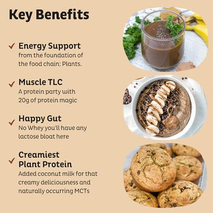 KOS Vegan Protein Powder Erythritol Free - Organic Pea Protein Blend