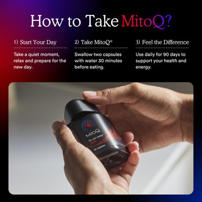 MitoQ Pure Advanced Mitochondria Supplement - Superior CoQ10 Bioavailability