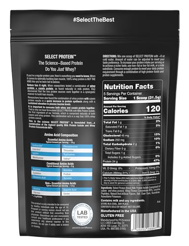 PEScience Select Low Carb Protein Powder, Keto Friendly and Gluten Free