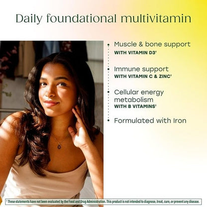 MegaFood One Daily Multivitamin - Multivitamin for Women and Men - with Real Food - Immune Support Supplement