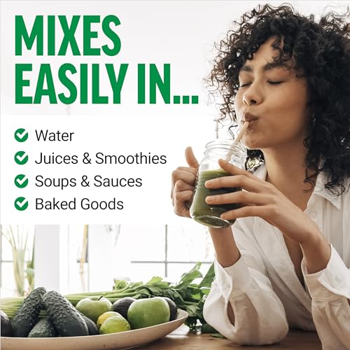 Force Factor Smarter Greens Superfood Powder - Probiotics & Enzymes, 30 Servings