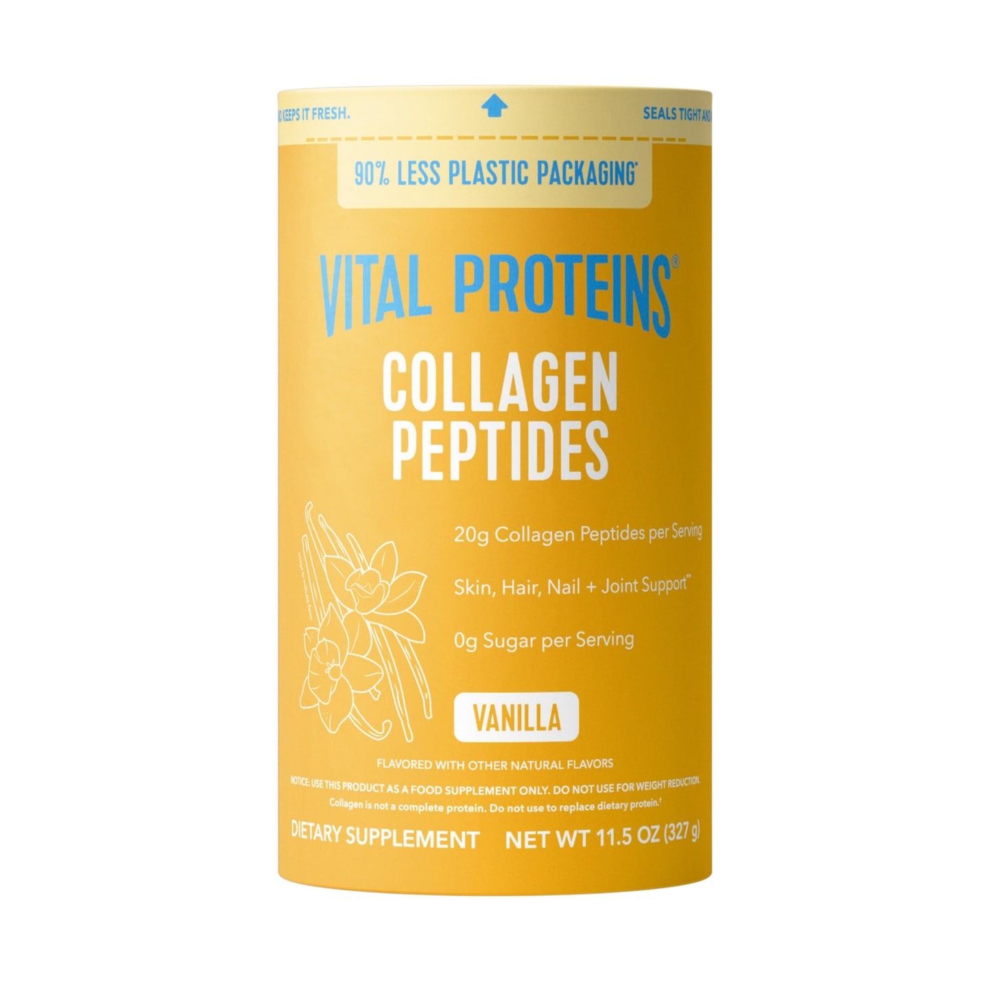 Vital Proteins Collagen Peptides Powder, with Hyaluronic Acid and Vitamin C