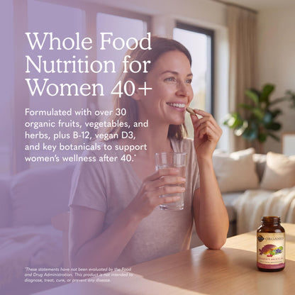 Garden of Life Organics Vitamins for Women 40 Plus, Vegan