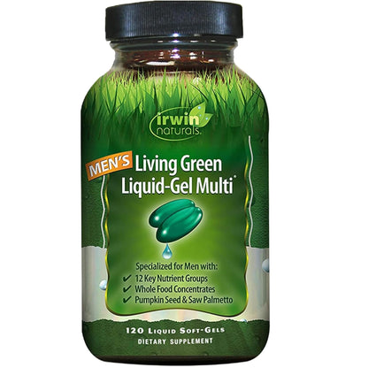 Irwin Naturals Men's Living Green Liquid-Gel Multi - 70 Essential Nutrients