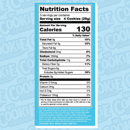 My Cookie Dealer Protein Cookies - 25g Protein per Bag (Made with RAW Nutrition) - Healthy Post Work-Out & Travel Snacks, Vegan