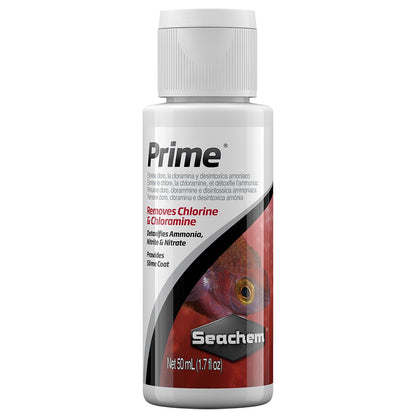 Seachem Prime Fresh and Saltwater Conditioner - Chemical Remover and Detoxifier