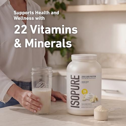 Isopure Creamy Vanilla Whey Isolate Protein Powder