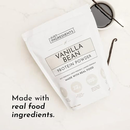 Protein Powder Made with 100% Grass Fed, Non Denatured Whey | Four Different Protein Sources from Organic Whole Food Ingredients | 15 Servings | 22g Protein