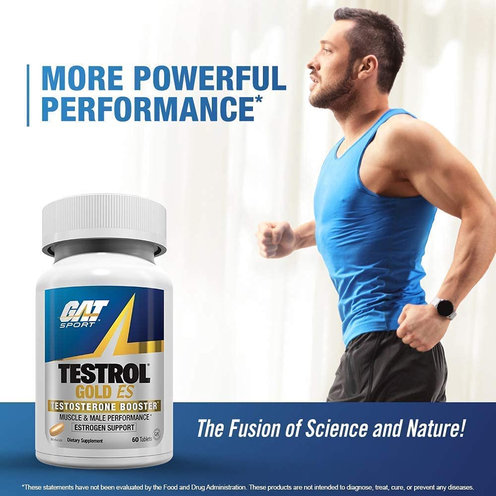 GAT SPORT Testrol Gold ES, Tribulus, DIM, Zinc, Longjack, Fenugreek, Saw Palmetto