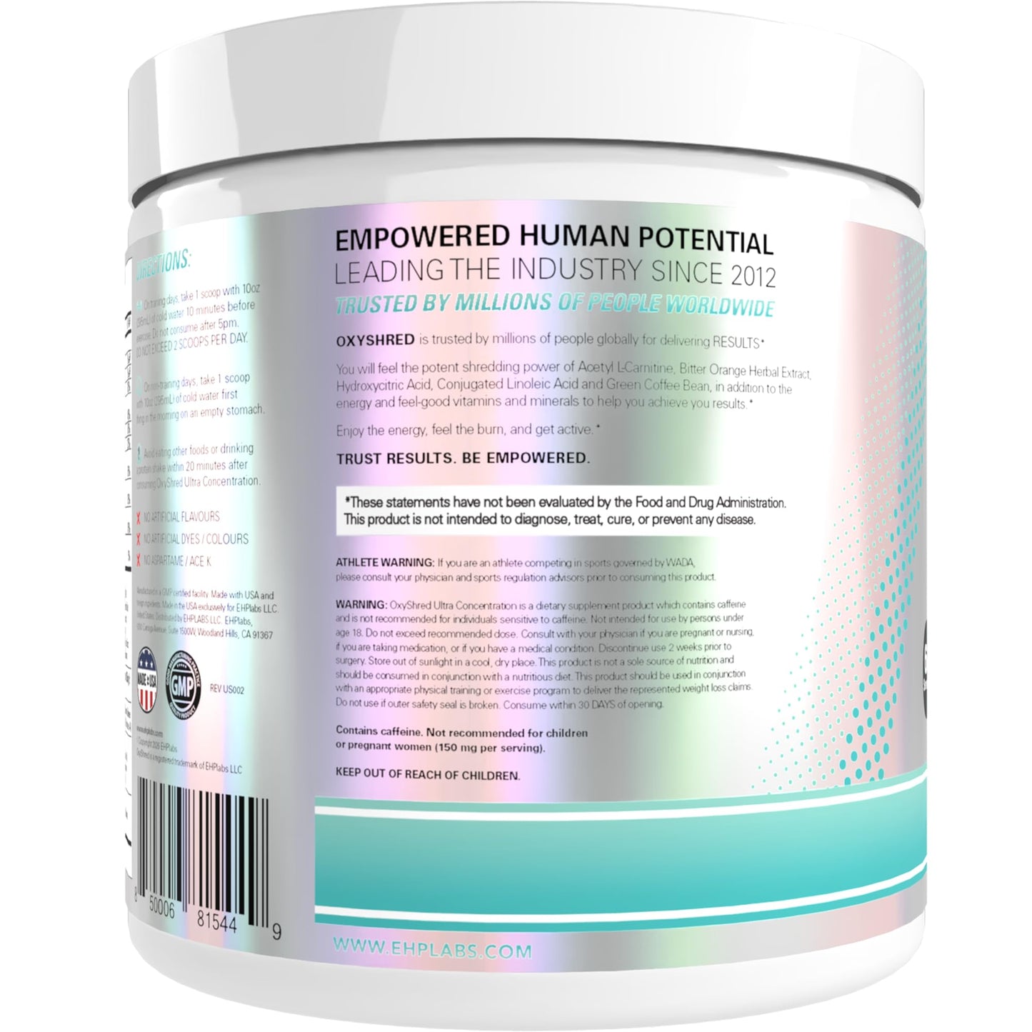 EHP Labs OxyShred Thermogenic Fat Burner Pre-Workout