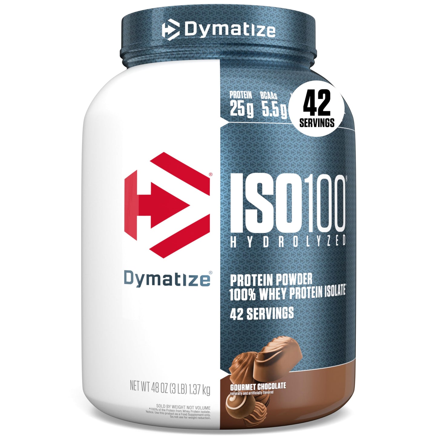 Dymatize ISO100 Hydrolyzed Protein Powder, 100% Whey Isolate Protein, 25g of Protein