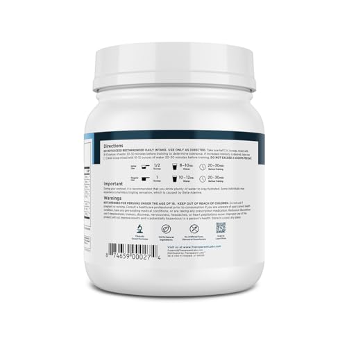Transparent Labs Lean Pre-Workout - Body Recomposition Pre Workout for Men and Women