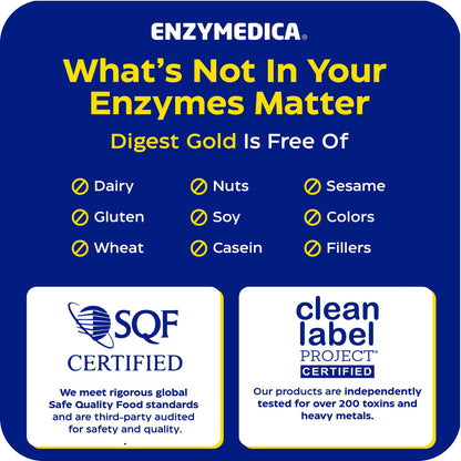 Enzymedica Digest Gold + ATPro, Maximum Strength Digestive Enzymes