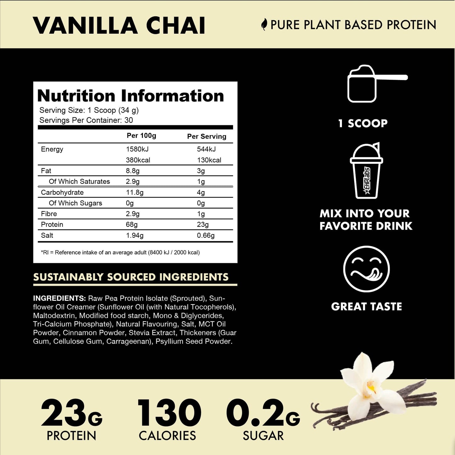 Blessed Vegan Protein Powder - Plant Based Protein Powder Meal Replacement Protein Shake