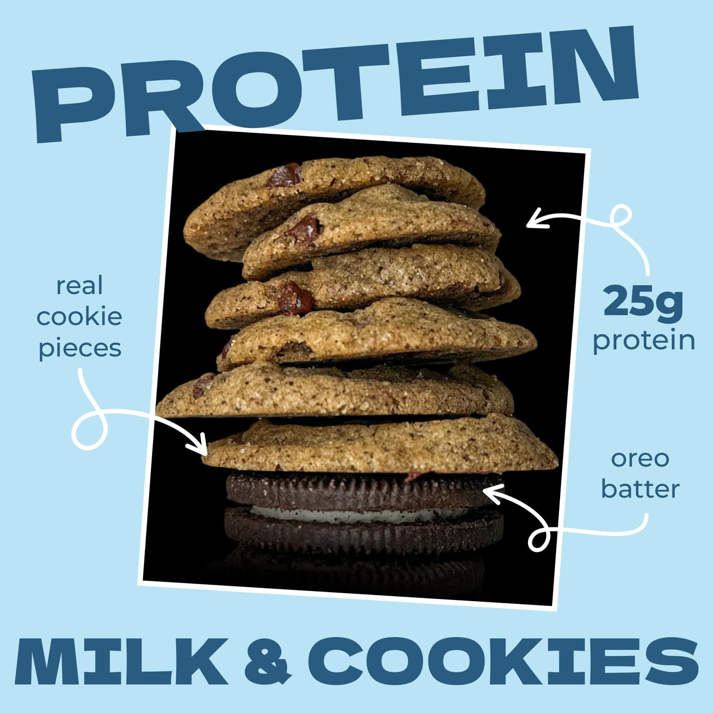 My Cookie Dealer Protein Cookies - 25g Protein per Bag (Made with RAW Nutrition) - Healthy Post Work-Out & Travel Snacks, Vegan