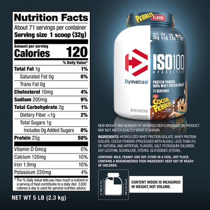 Dymatize ISO100 Hydrolyzed Protein Powder