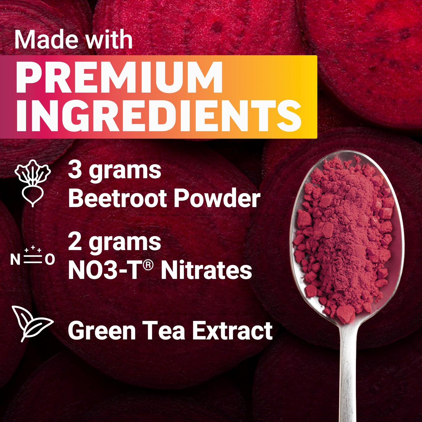 Force Factor Total Beets Energy Drink Mix, Superfood Beet Root Powder with Nitrates to Boost Energy and Support Circulation, Blood Flow, Nitric Oxide and Stamina, Heart Health Supplement