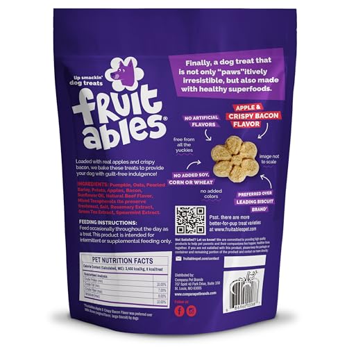 Fruitables Apple & Bacon Natural Dog Biscuits