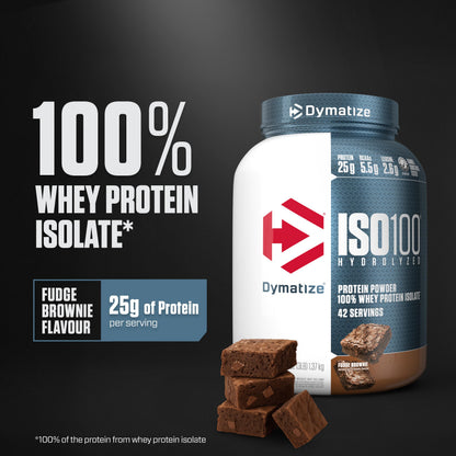 Dymatize ISO100 Hydrolyzed Protein Powder, 100% Whey Isolate Protein, 25g of Protein