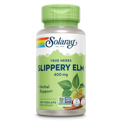 Solaray Slippery Elm Bark Supplement - Respiratory & GI Support