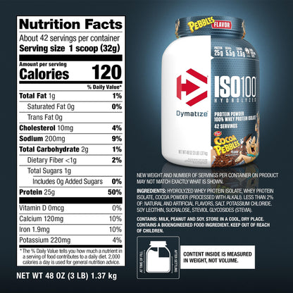 Dymatize ISO100 Hydrolyzed Protein Powder
