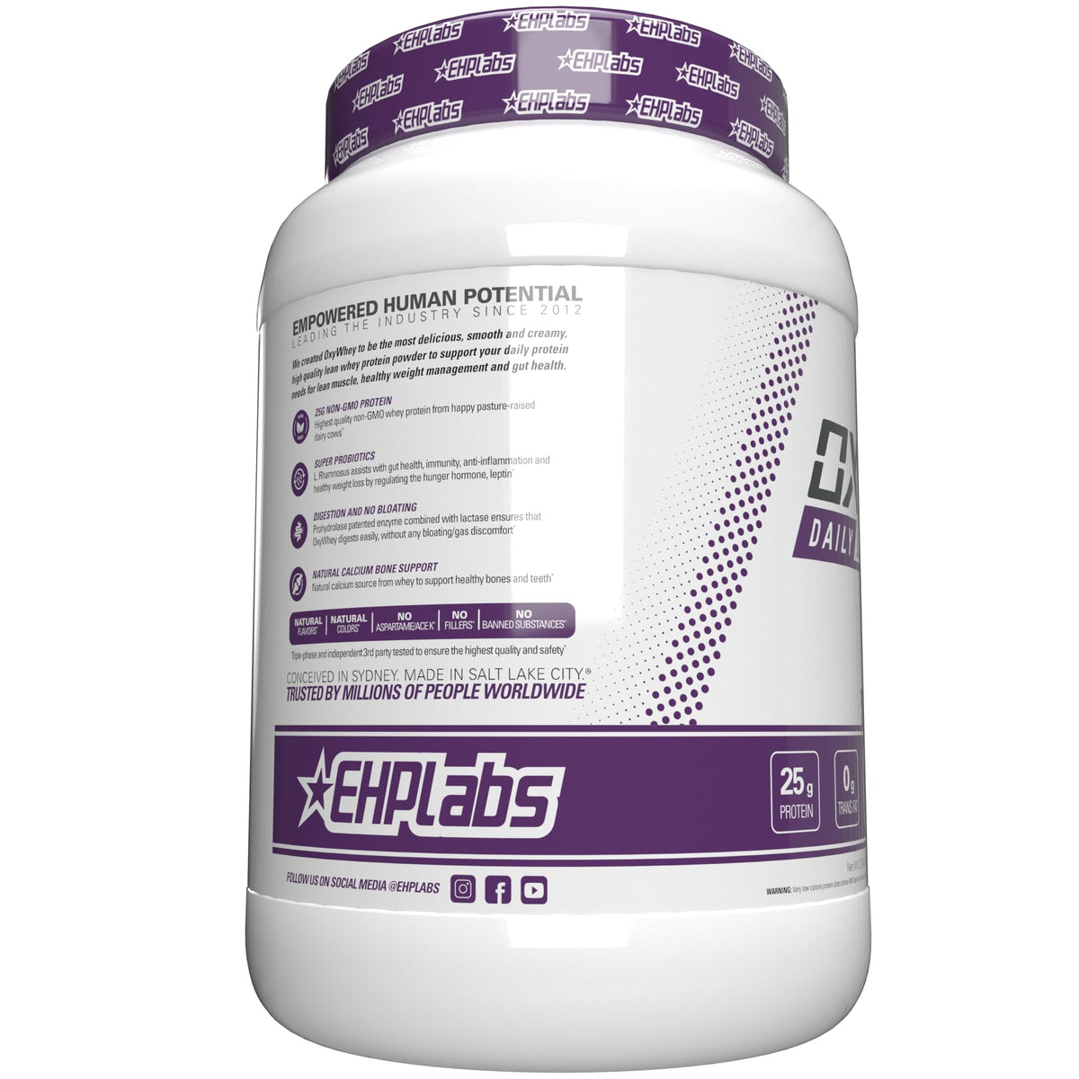 EHP Labs OxyWhey Lean Wellness Whey Protein Powder - 25g Protein