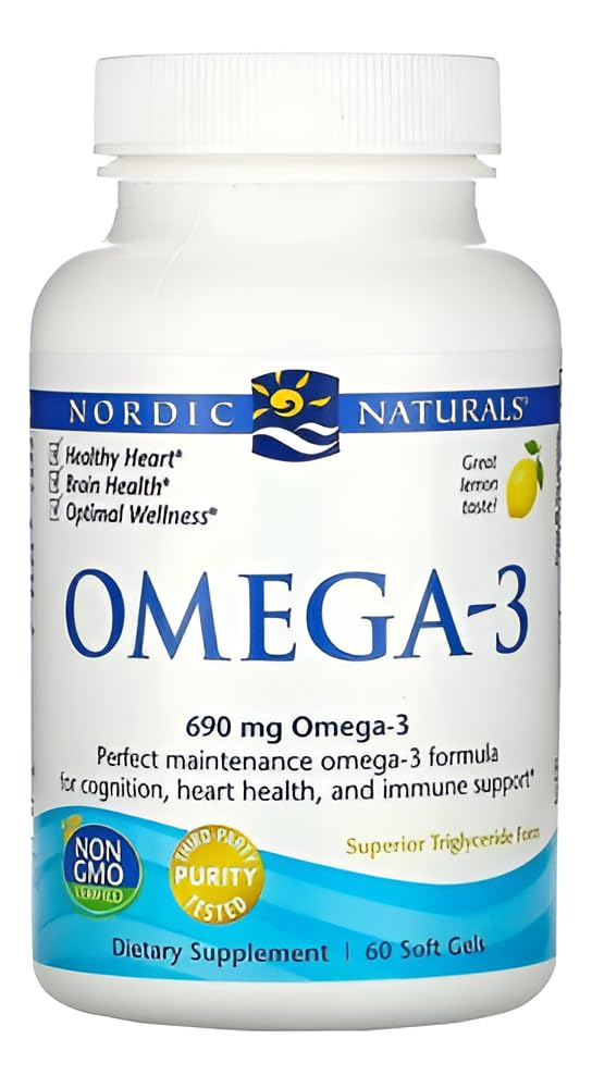 Nordic Naturals Omega-3 Soft Gels - Omega-3 Essential Fatty Acids Aid in Cognition
