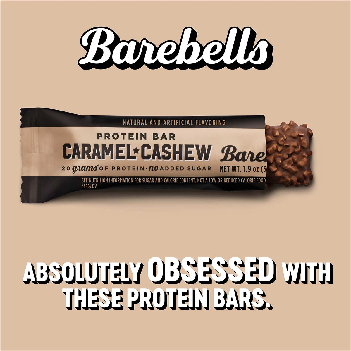 Barebells Protein Bars Caramel Cashew - 12 Count, Pack of 2