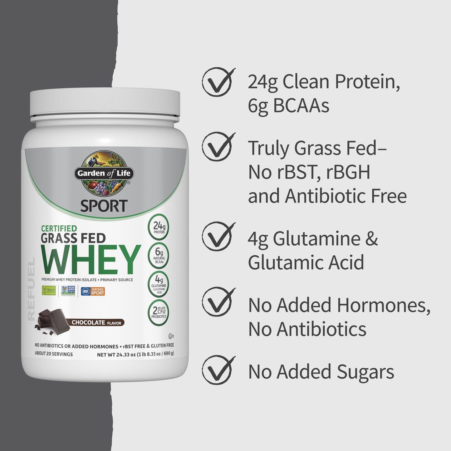 Garden of Life Sport Whey Protein Powder