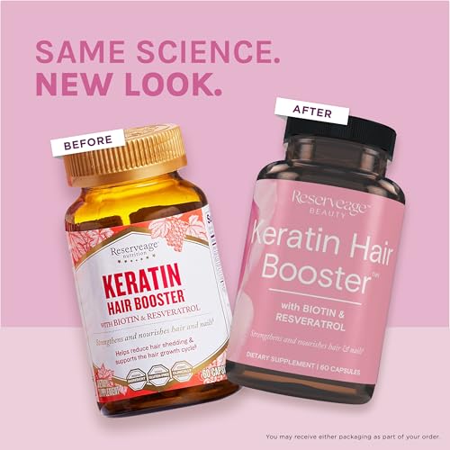 Reserveage, Keratin Hair Booster, Hair and Nails Supplement
