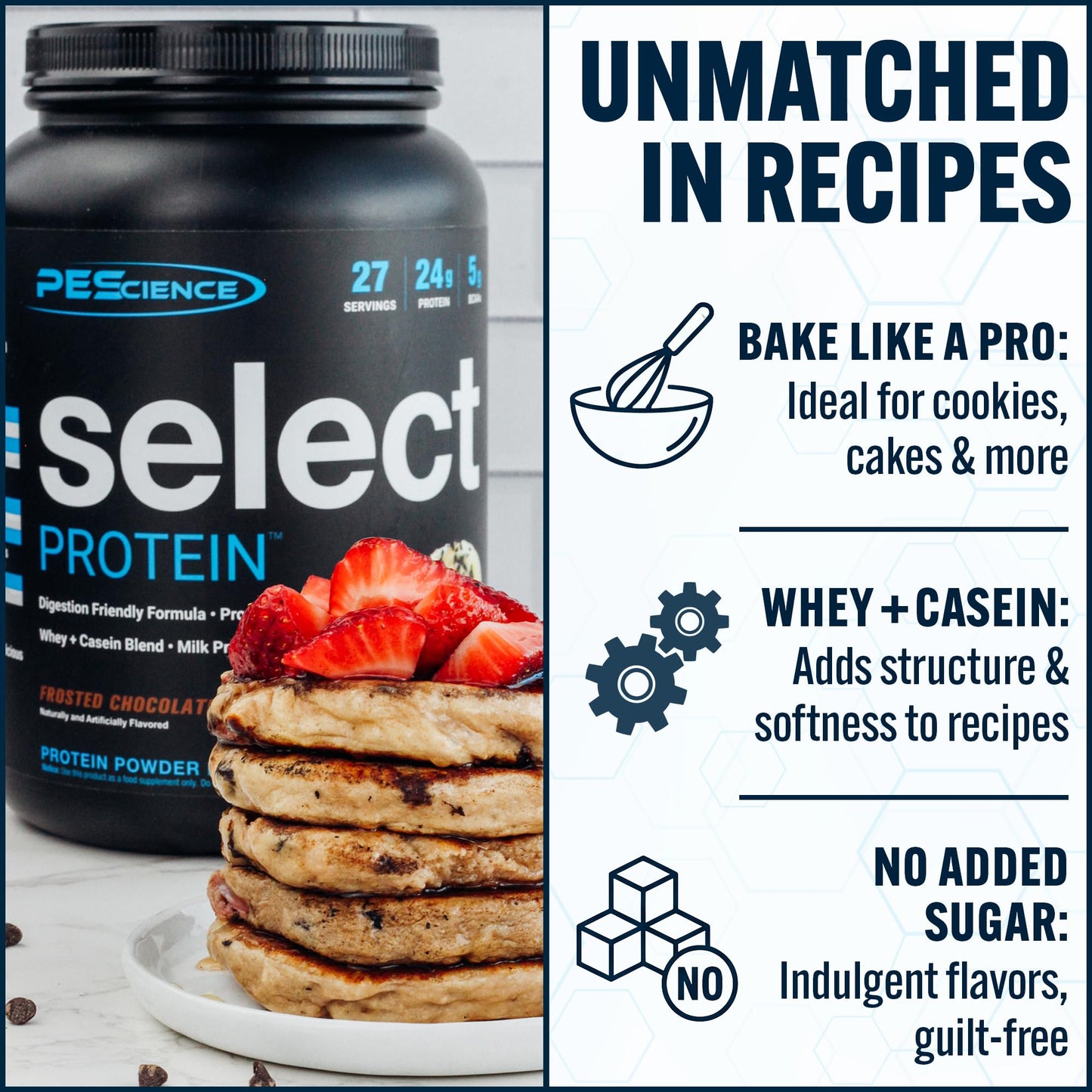 PEScience Select Low Carb Protein Powder, Keto Friendly and Gluten Free