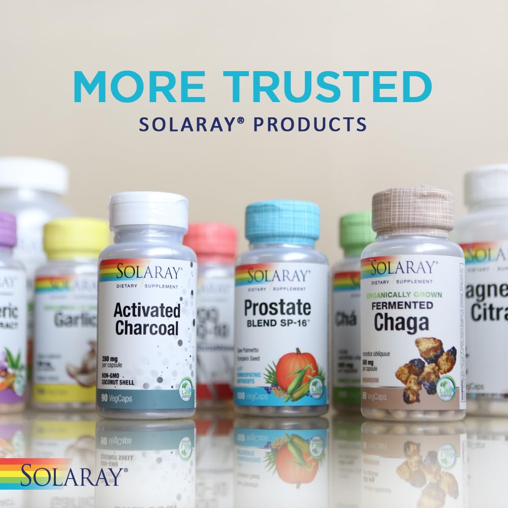 SOLARAY Unflavored Capsules Butterbur Muscle Support 50Mg Yes Vegetarian,Vegan