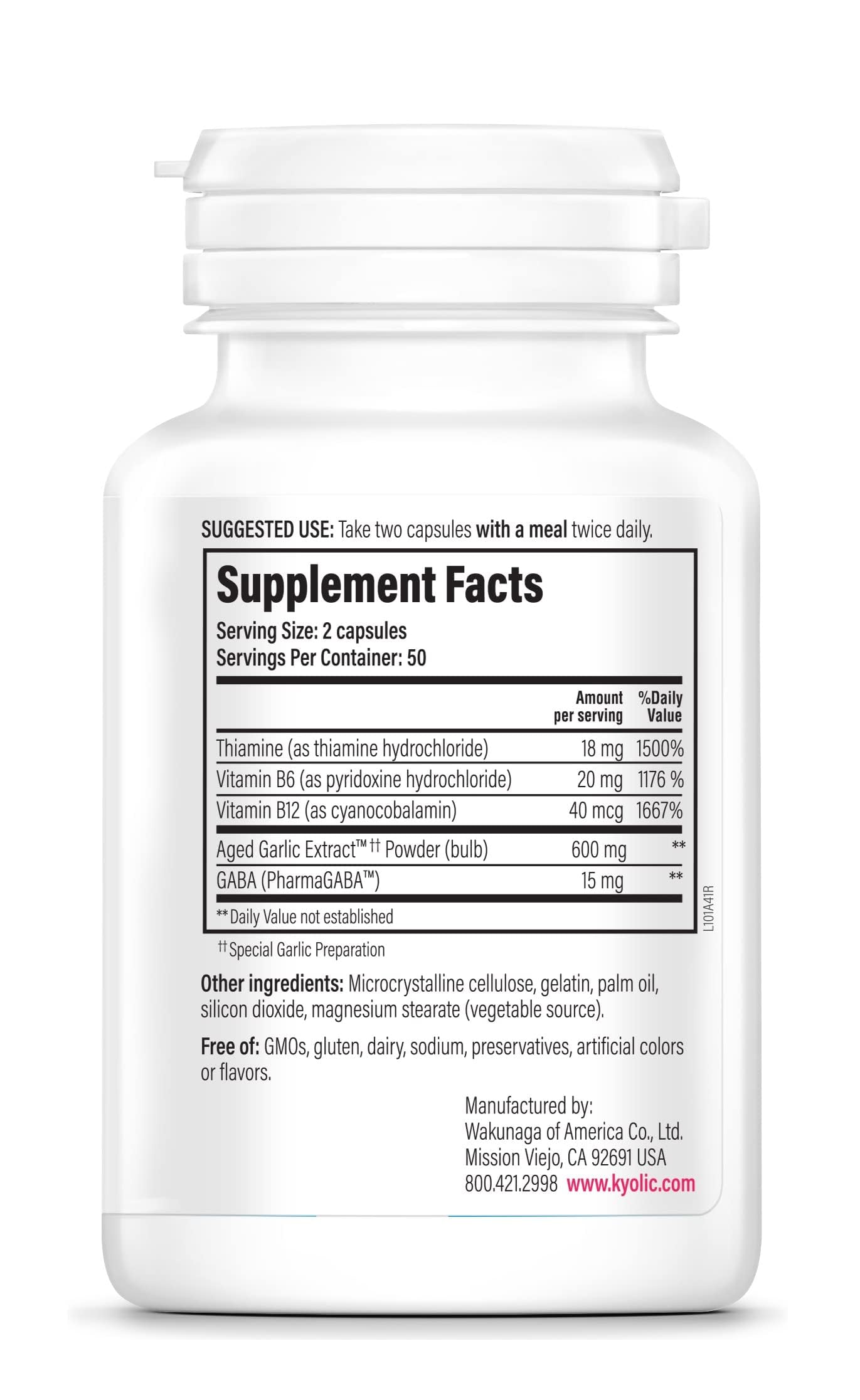 Kyolic Aged Garlic Extract Formula 101, 300 Capsules