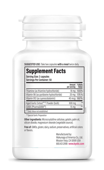 Kyolic Aged Garlic Extract Formula 101, 300 Capsules