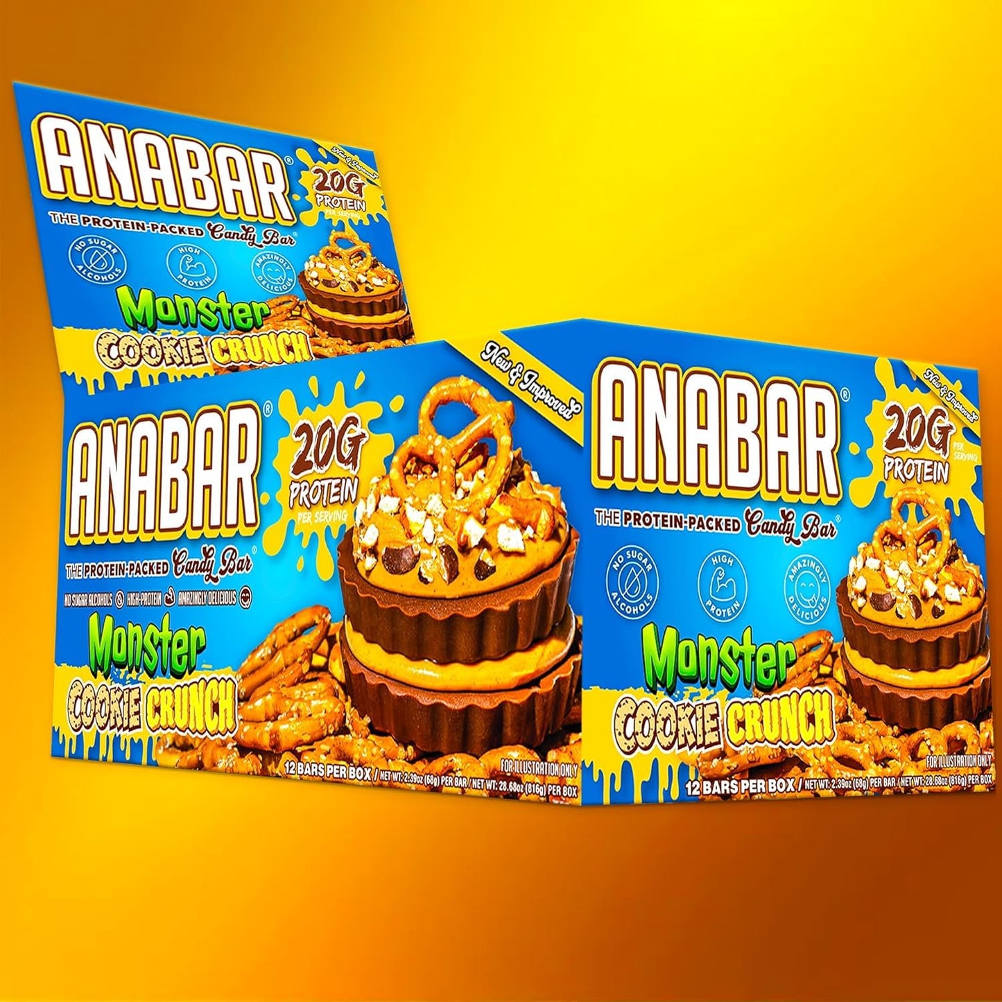 Anabar Protein Bar - 20g Protein, No Sugar Alcohols