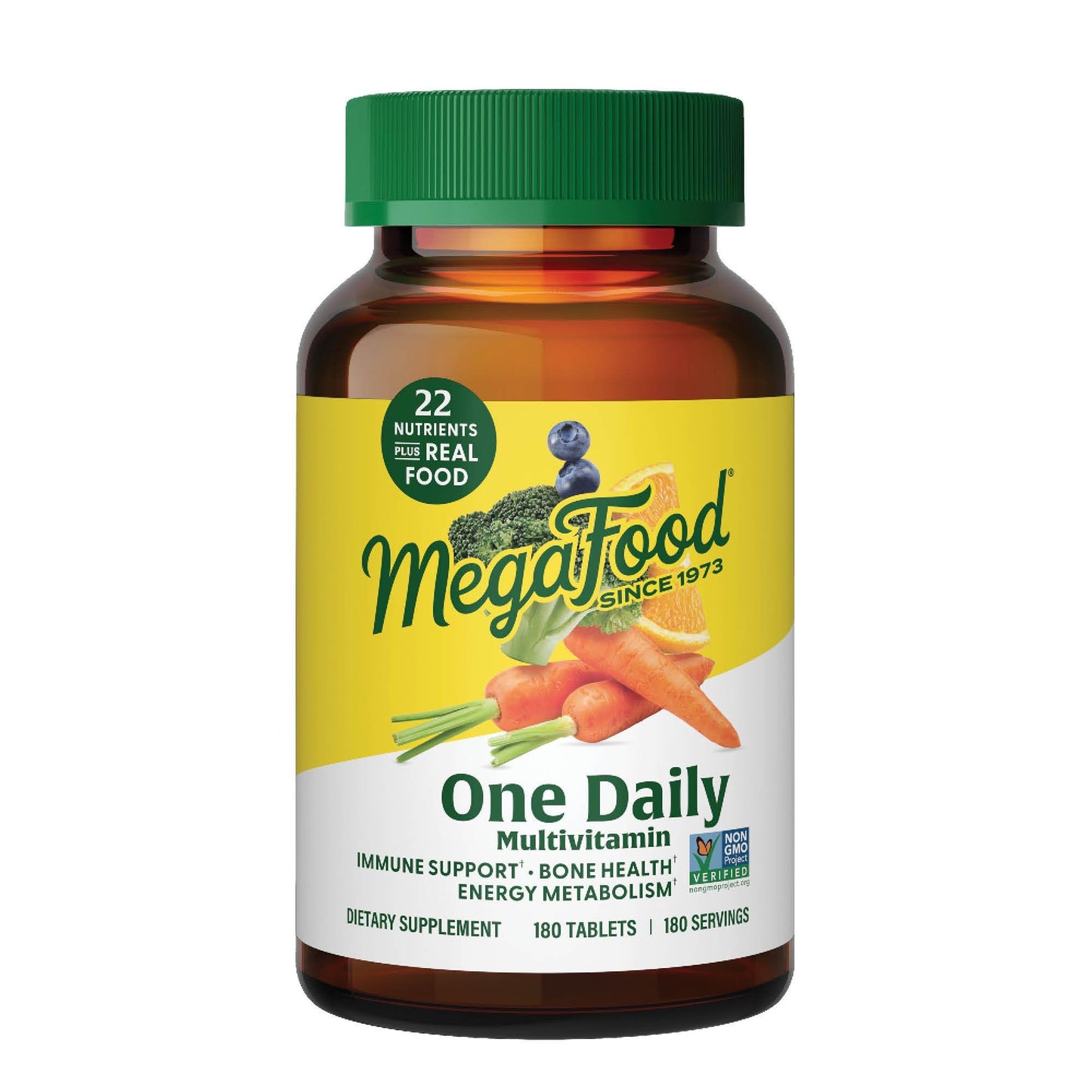 MegaFood One Daily Multivitamin - Multivitamin for Women and Men - with Real Food - Immune Support Supplement