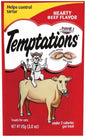 Whiskas Temptations Classic Treats for Cats Hearty Beef Flavor (Pack of 6)