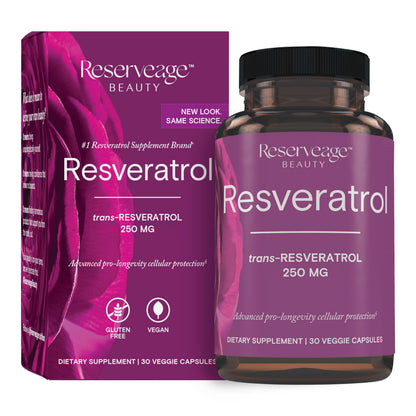 Reserveage Beauty Resveratrol 250 mg - Best Trans-Resveratrol