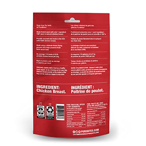 PureBites Chicken Freeze Dried Dog Treats