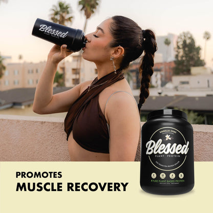 Blessed Vegan Protein Powder - Plant Based Protein Powder Meal Replacement Protein Shake