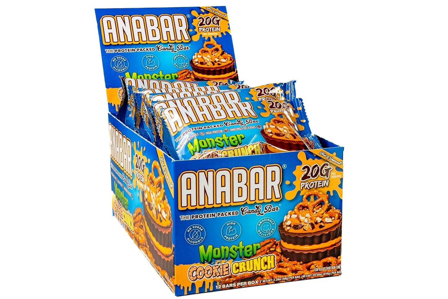 Anabar Protein Bar - 20g Protein, No Sugar Alcohols