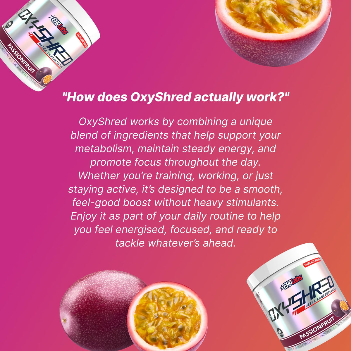 EHP Labs OxyShred Thermogenic Fat Burner Pre-Workout