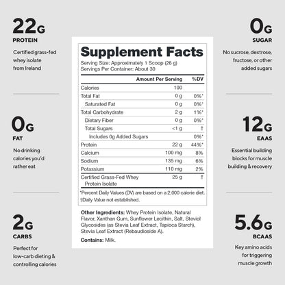 LEGION Whey+ Protein Whey Isolate from Grass Fed Cows
