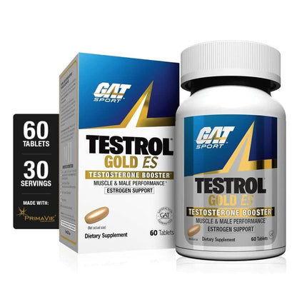 GAT SPORT Testrol Gold ES, Tribulus, DIM, Zinc, Longjack, Fenugreek, Saw Palmetto