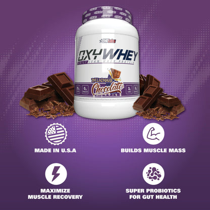 EHP Labs OxyWhey Lean Wellness Whey Protein Powder - 25g Protein