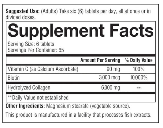 Youtheory Collagen + Biotin - Advanced Collagen Supplement - with Hydrolyzed Peptides