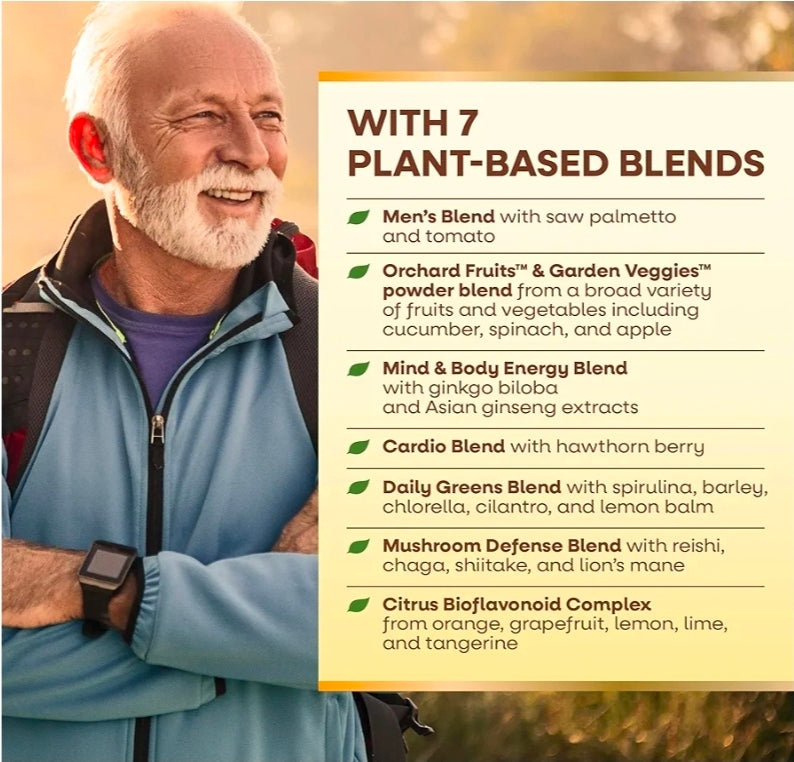 Nature's Way Alive! Ultra Potency Multivitamin for Men 50 Plus, Complete High Potency Formula with Vitamin D3, C, E, Methyl B12, Supports Cellular Energy, Heart, Brain, and Eye Health,* 150 Tablets