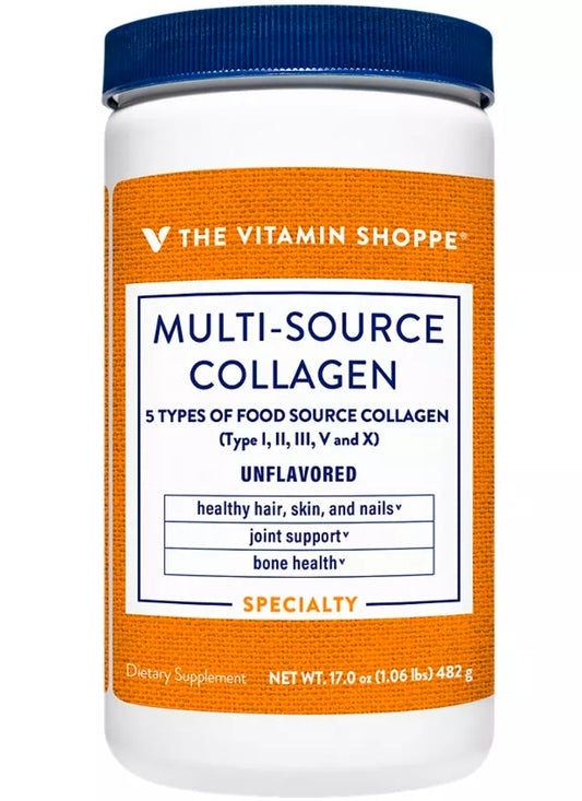 Multi-Source Collagen Powder - 5 Types of Collagen to Support Hair, Skin & Nails