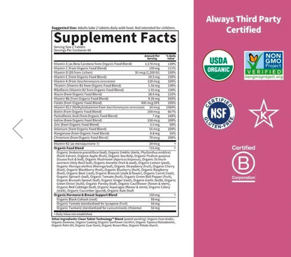 Garden of Life Women's Multi 40+ 60 Tablets