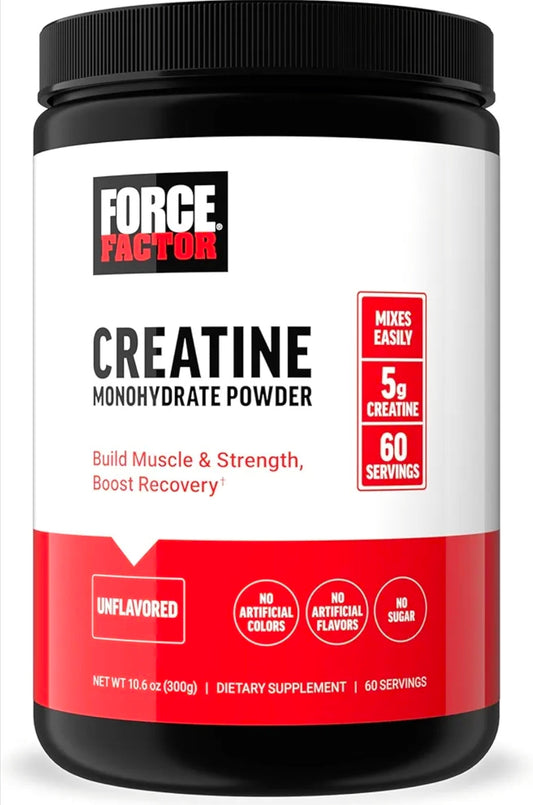 Force Factor creatine 60 servings Unflavored